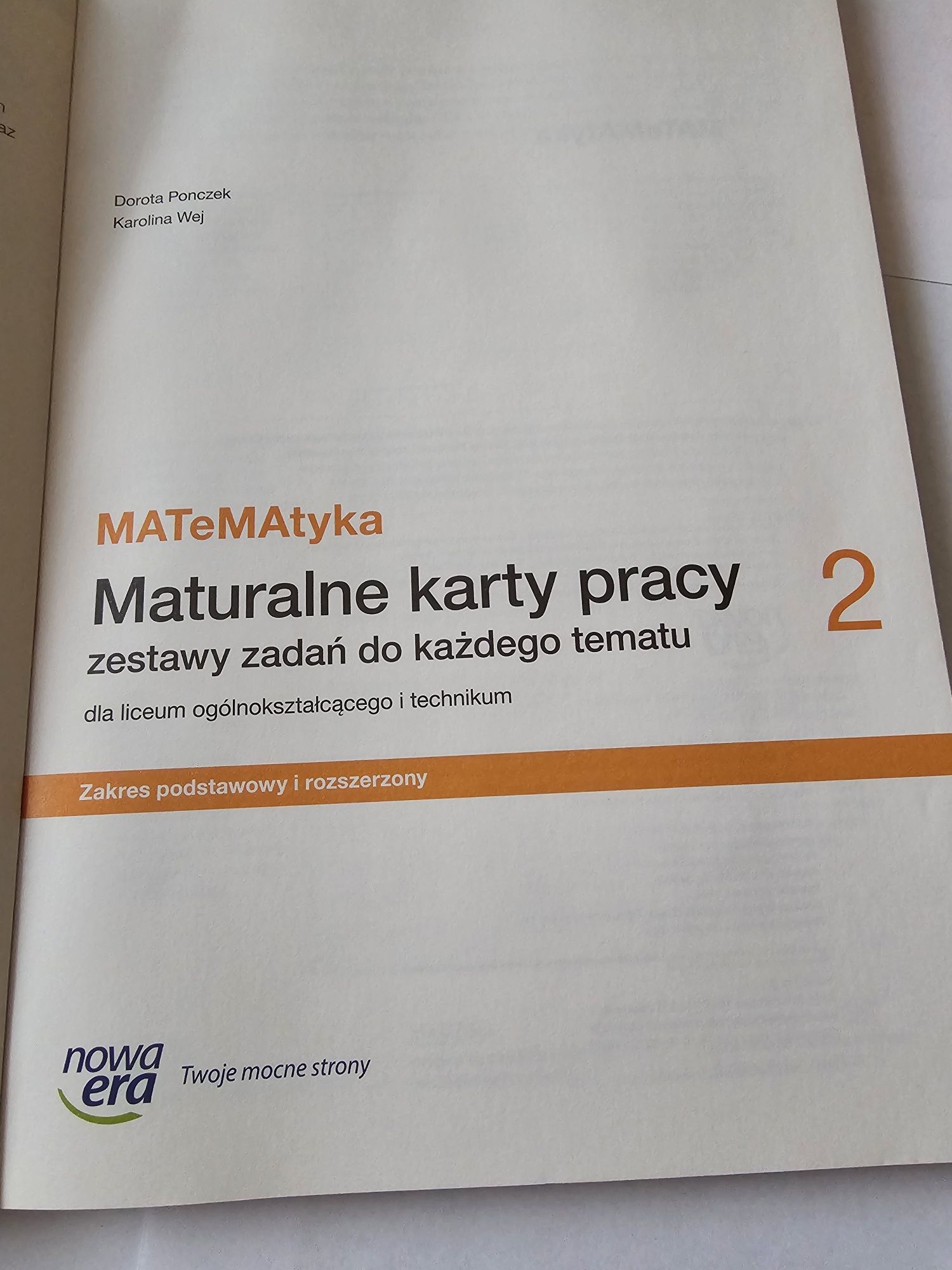 Matematyka. Maturalne karty pracy 2 Zestawy zadań