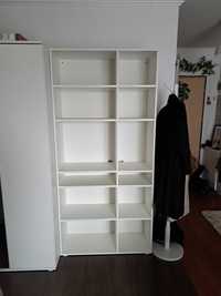 Regał IKEA VIHALS - 10 półek, biały, 95x37x200 cm