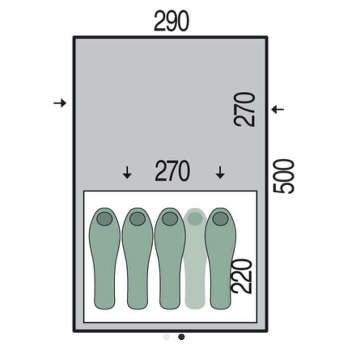 Палатка Pinguin Omega 4 (Green), 4-5-місний