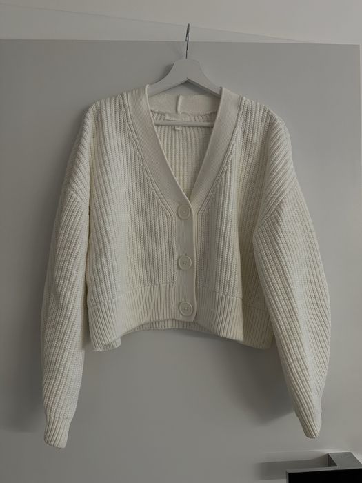 Biały kardigan H&M