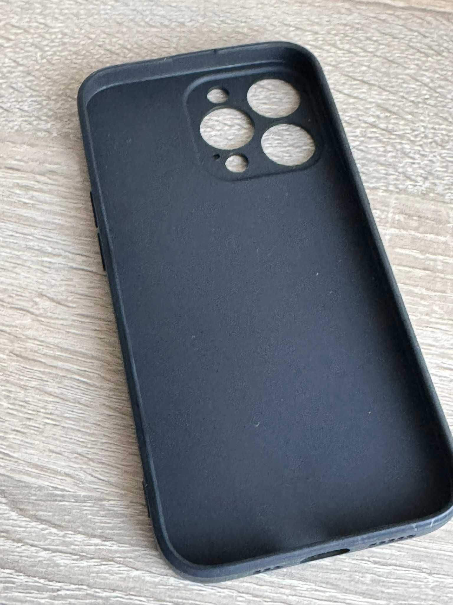 Klasyczne czarne matowe etui case na telefon iPhone 13 Pro