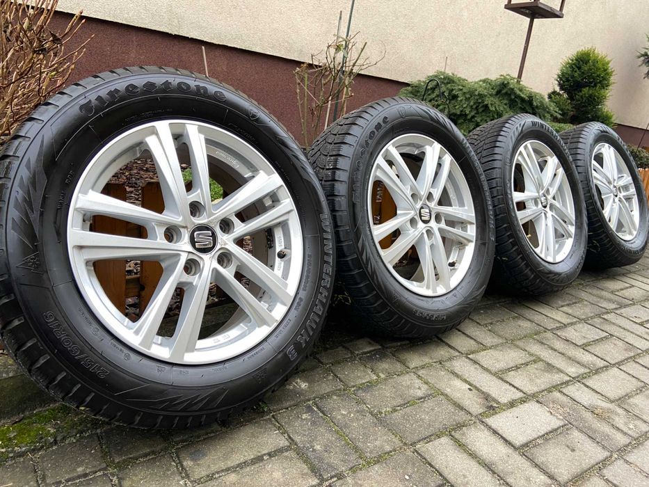 Koła ZIMA 215/60/16 Seat Ateca VW Tiguan Tarraco Kodiaq 5x112 16 cali