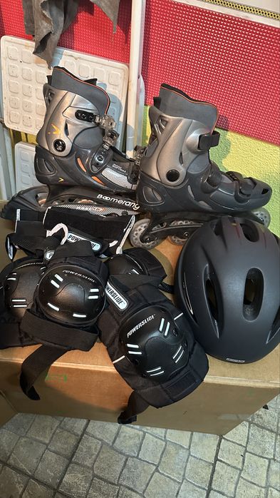 Patins em linha em bom estado