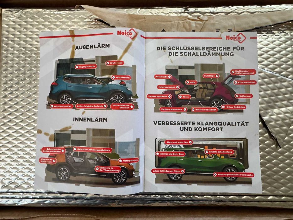 Isolante acústico Automóvel NOICO 80 2mm