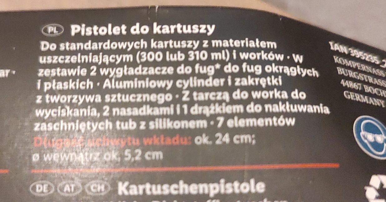 Pistolet do kartuszy