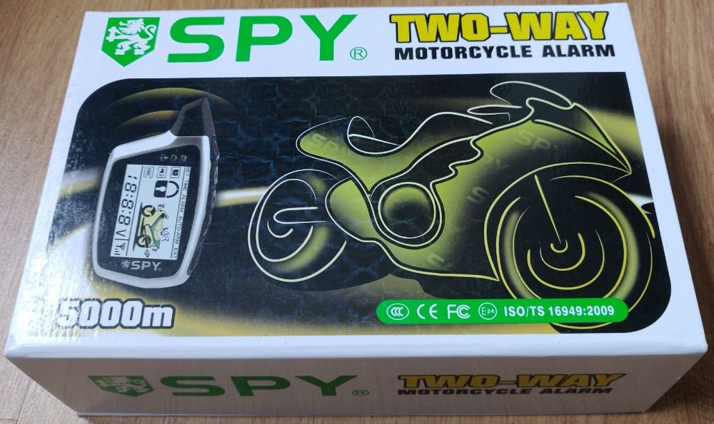 Alarme Spy 5000 Moto com bateria recarregável USB - Novo, versão 2023