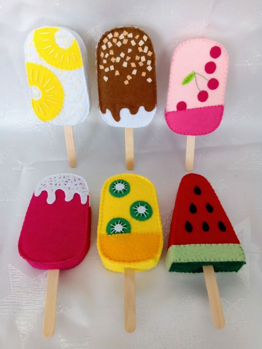 Lód z filcu, lody do zabawy