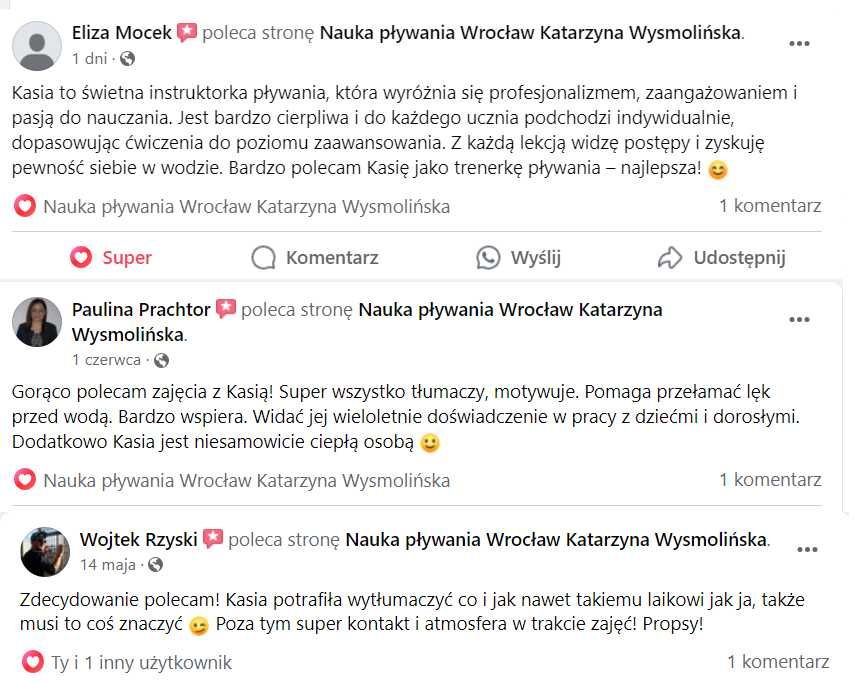 Nauka i doskonalenie pływania dla dorosłych niezależnie od wieku