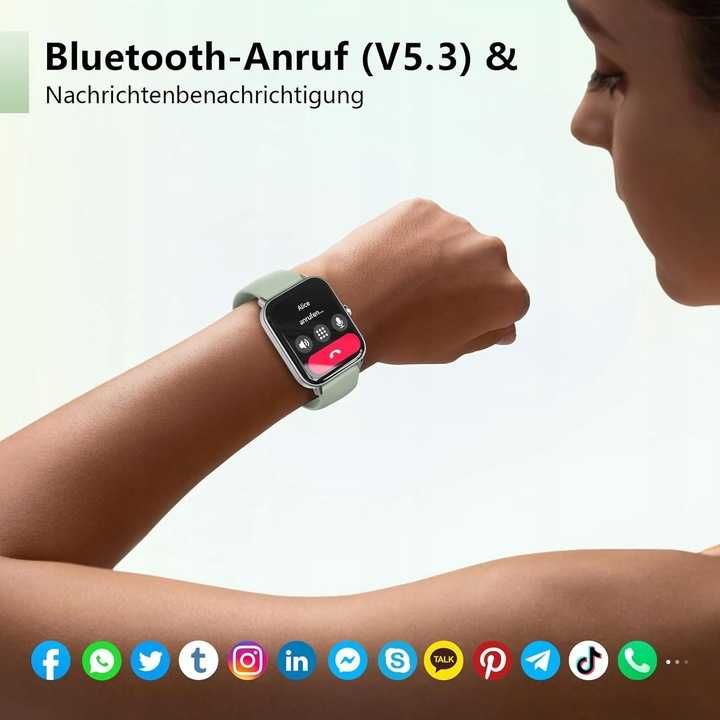 Smartwatch IDW19 Bluetooth Call Fitness  kompatybilny z Androidem, iOS