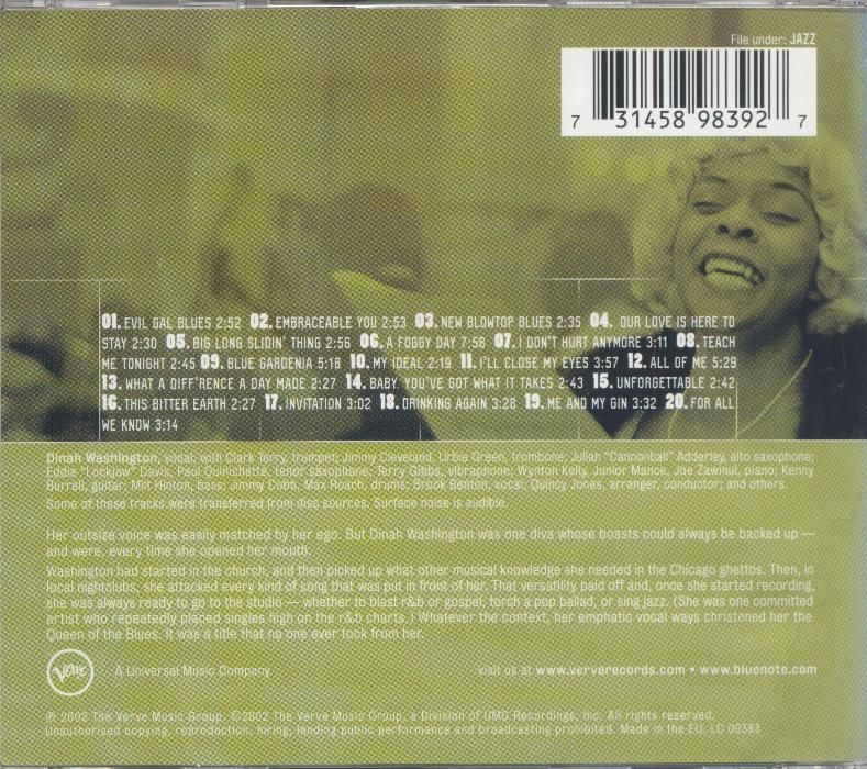 Dinah Washington - The definitive (CD)