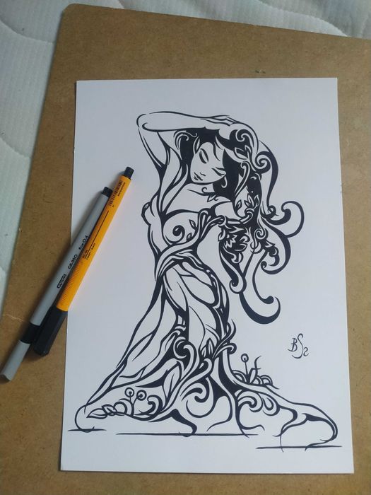 Rysunek: drzewna 2 - cienk - blok t. A4, 250 g/m2