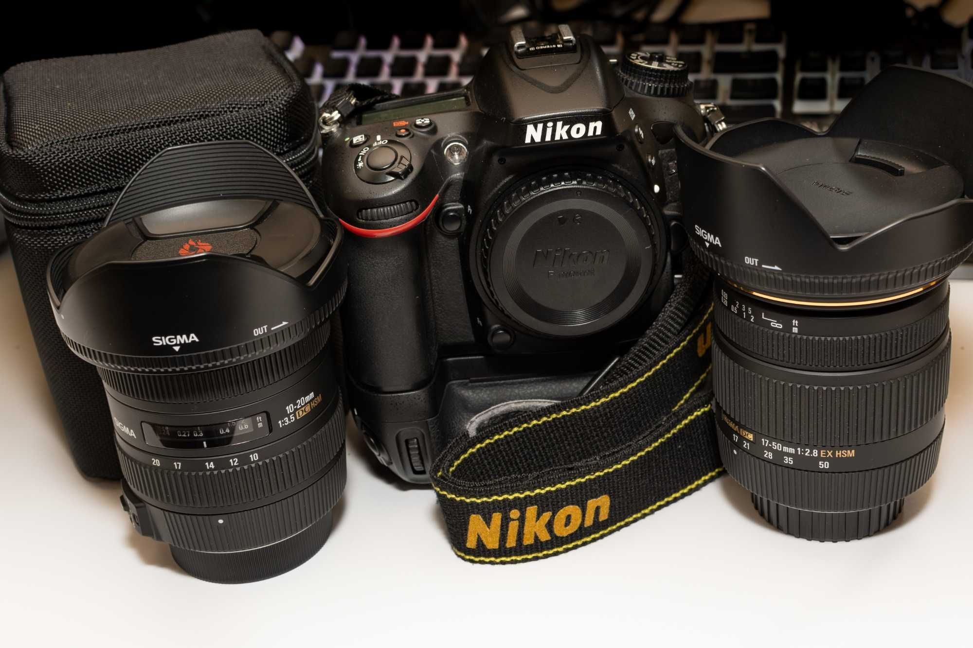 Nikon D7100 з топовими об'єктивами Sigma (10-20мм, 17-50мм, 50-150мм)