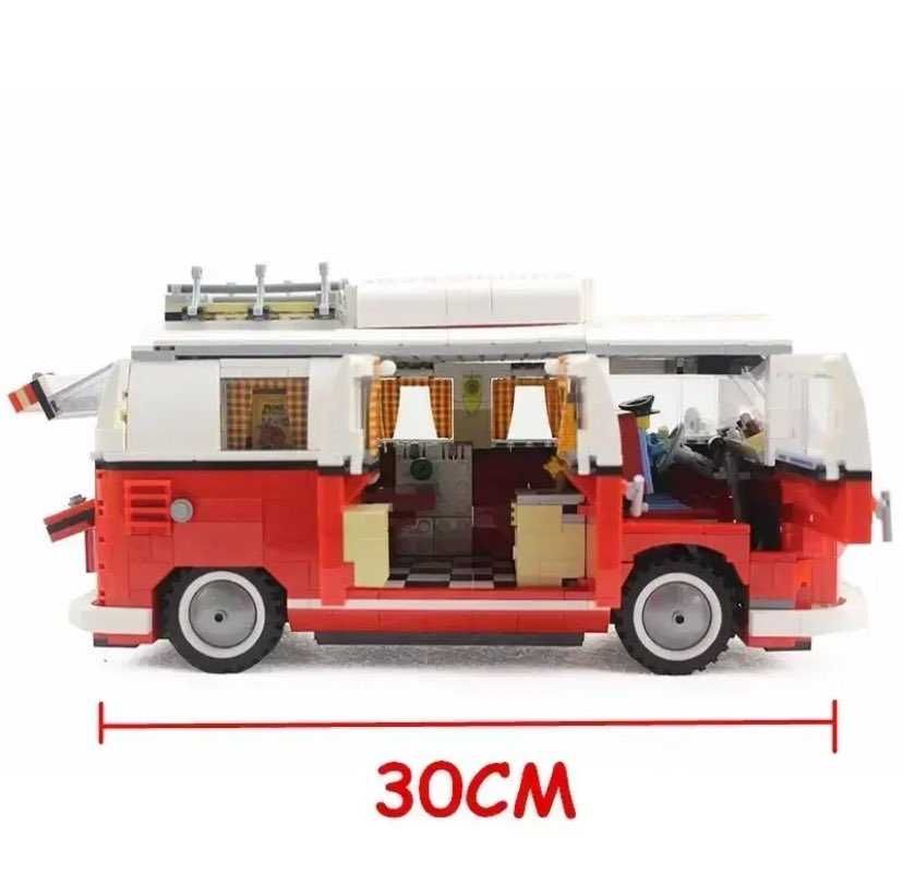 Klocki wzór LEGO Volkswagen Transporter (ogórek) Autko Samochodzik