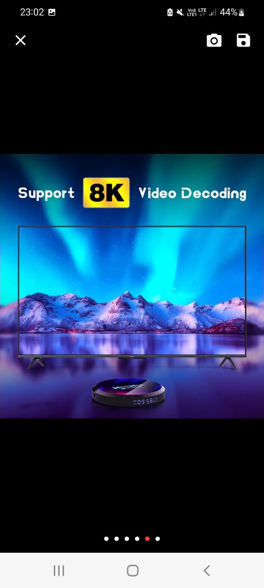 TV BOX 4/32GB 4K ultrr Android 13.0 2.4 5G Wi-Fi 6 BT 5.0 Multimedia 2