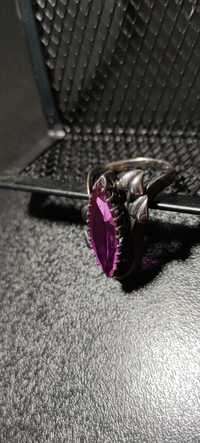 Кольцо перстень серебро рубин 17