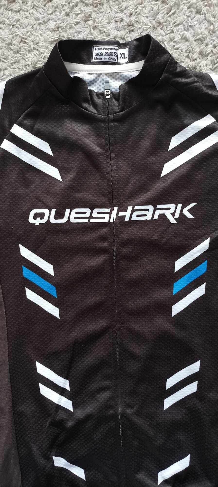 Queshark koszulka damska sportowa rowerowa zamek kieszenie rozm xl