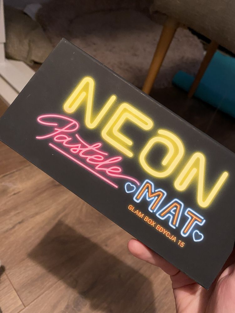 Glam shop neon pastele mat paleta cieni