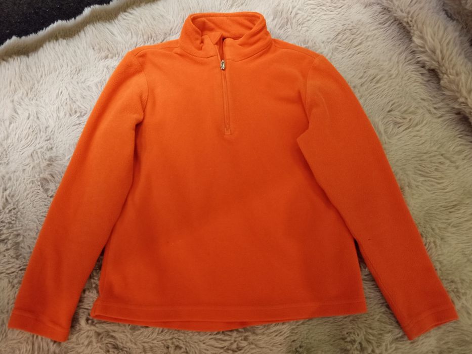 Bluzka polarowa 128 pomaranczowa