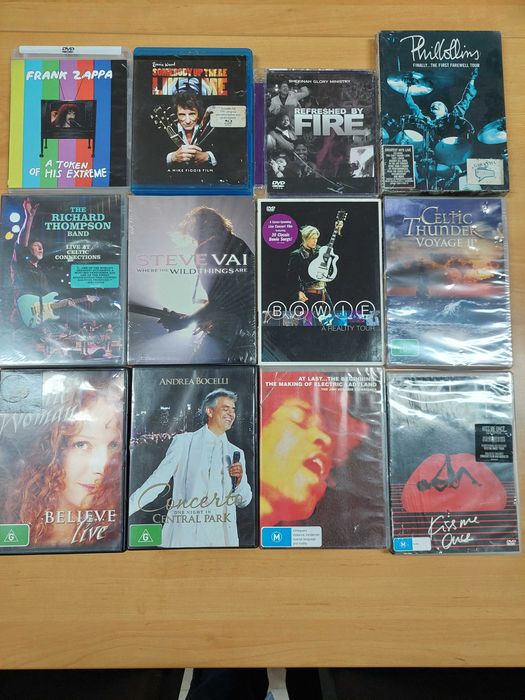 Dvds/Bluray de Musica, bailado e filmes desde 3€