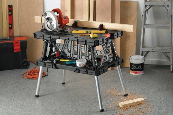 Стіл верстак Keter Pro 237005 професійний + 2 струбцини