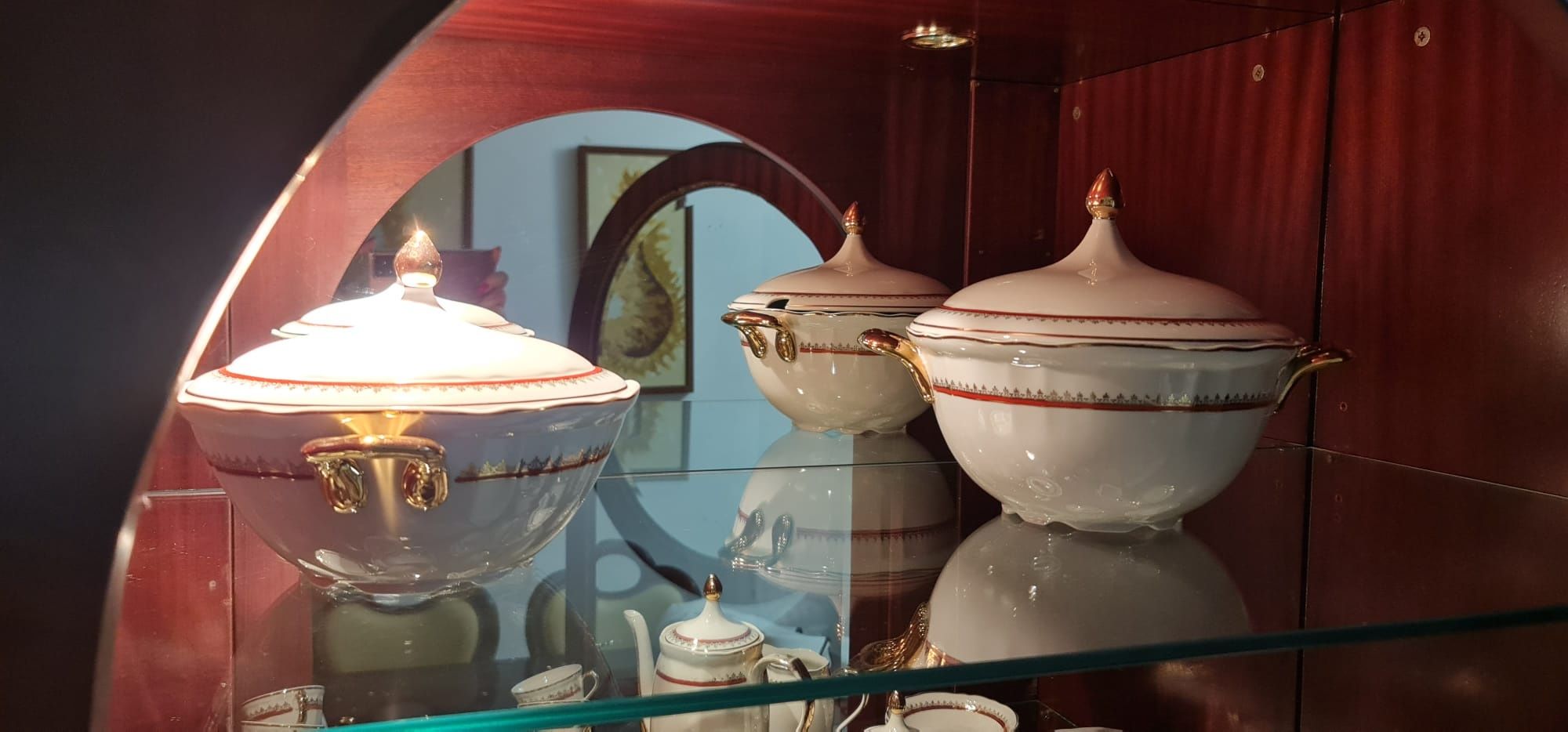 Conjunto de jantar, chá e café 100 peças porcelana