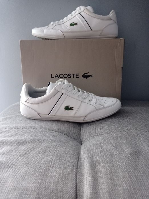 Buty Lacoste Chaymon rozmiar 44 białe skóra skórzane super męskie