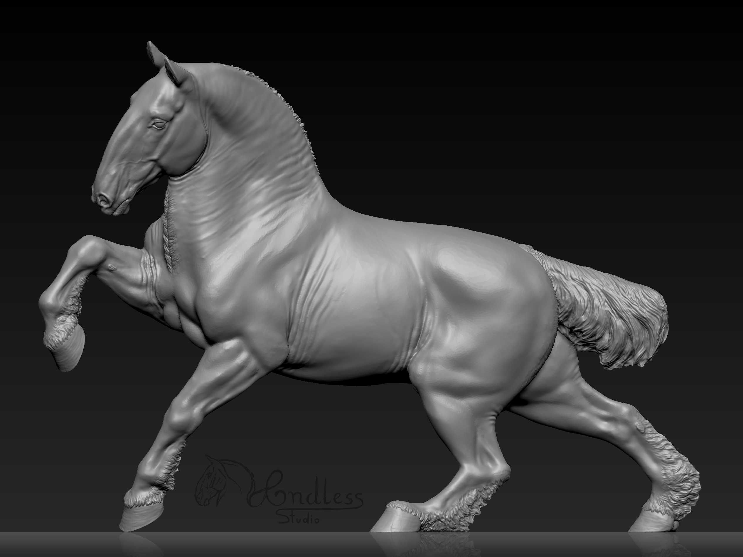 Artist Resin END Xeüqré (skala Breyer PP/Schleich i CollectA LB)