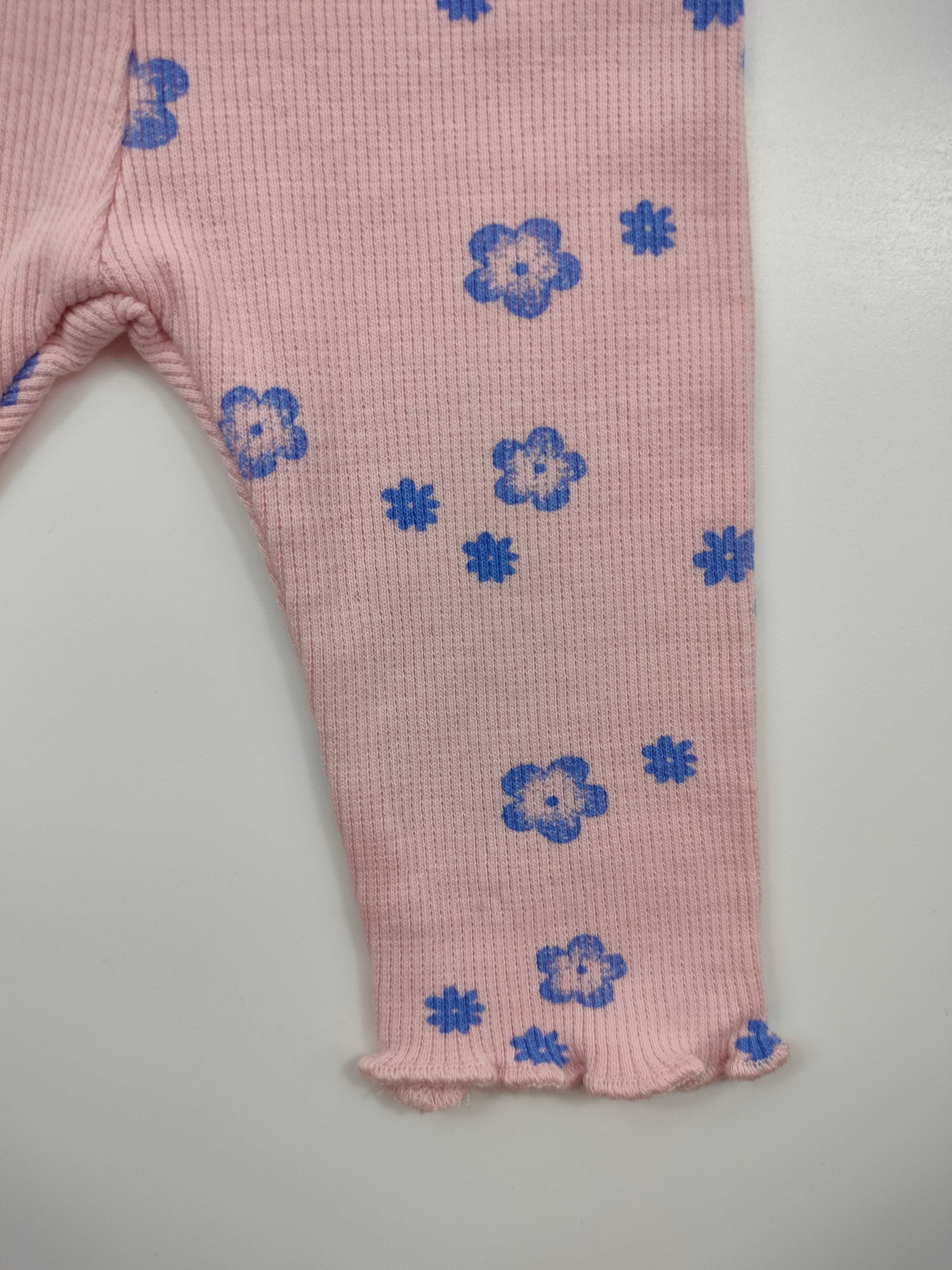 legginsy prążkowane kwiatki Pepco r 56