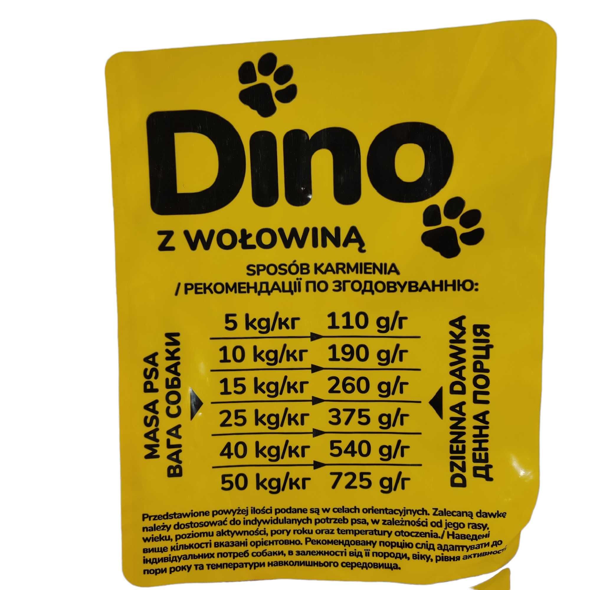 Karma dla psów DINO 20 KG