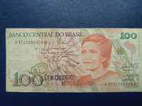 Brazylia Banknot 100 Cruzados z 1989 roku.