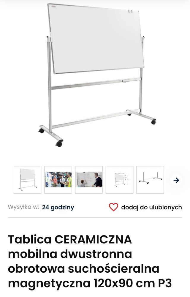 Tablica obrotowa suchościeralna