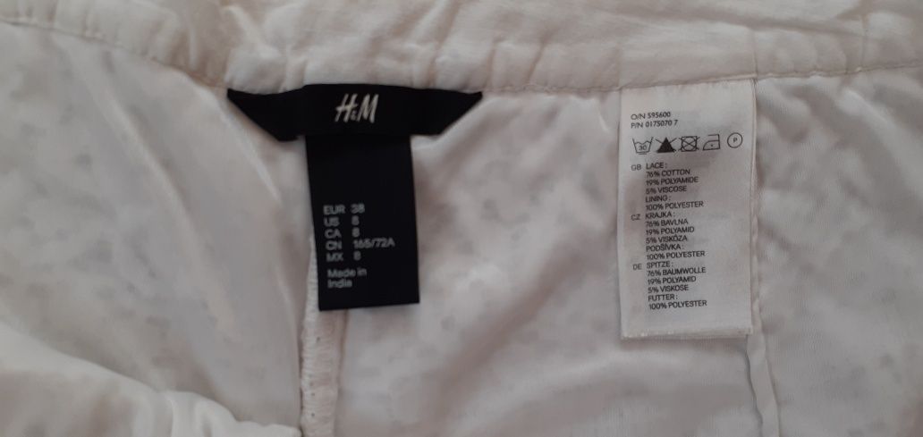 Koronkowe szorty spodenki H&M