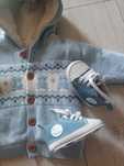 Zestaw bluza futerko jesienna i buty 62/68