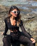 Костюм пляжный Тезенис Tezenis S-M черный вязаный