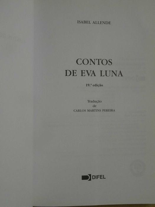 Contos de Eva Luna de Isabel Allende
