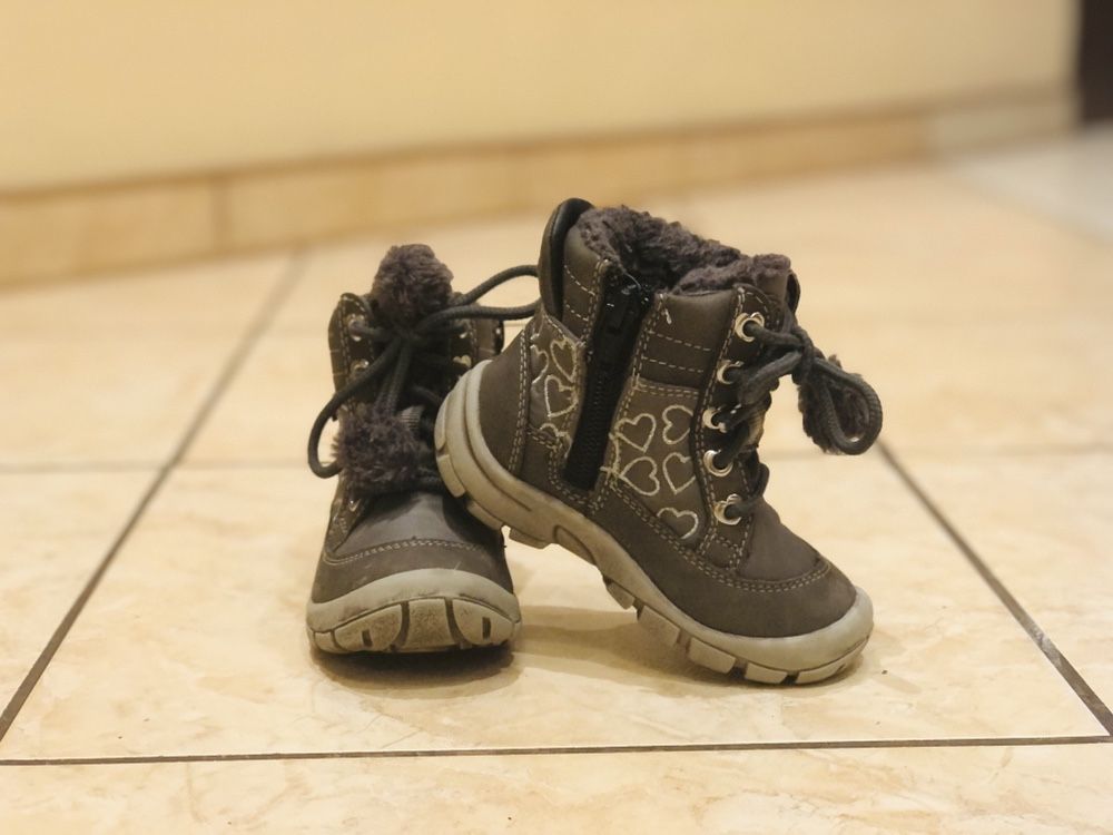Buty zimowe kozaki dziecięce, rozm. 22