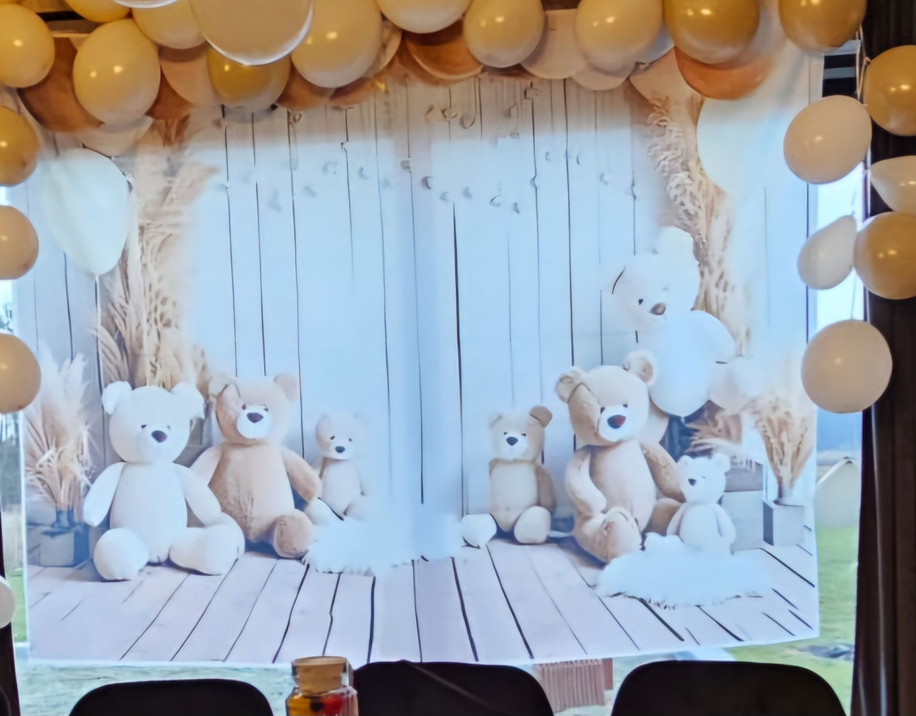 Tło fotograficzne baby shower chrzciny urodziny