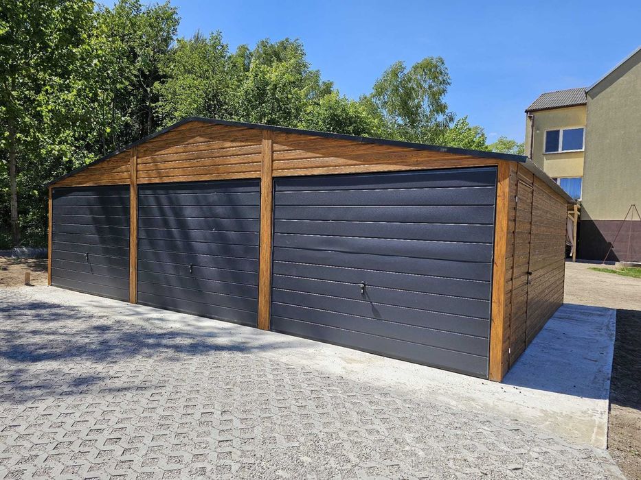 Garaż Premium 4x6 grafit 7016 drewnopodobny! Dostawa cały kraj!
