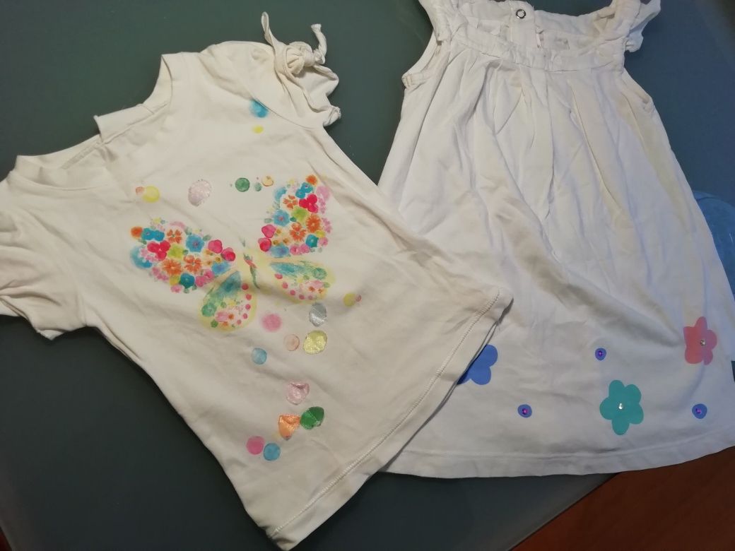 2 Tshirt menina Mayoral e Petit Patapon Como novas!*