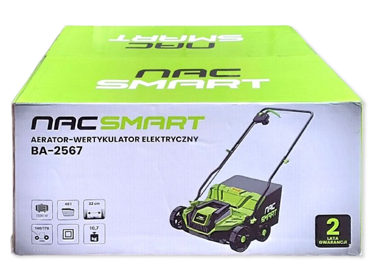 Aerator-Wertykulator elektryczny NAC 32cm - 1500W - 40L