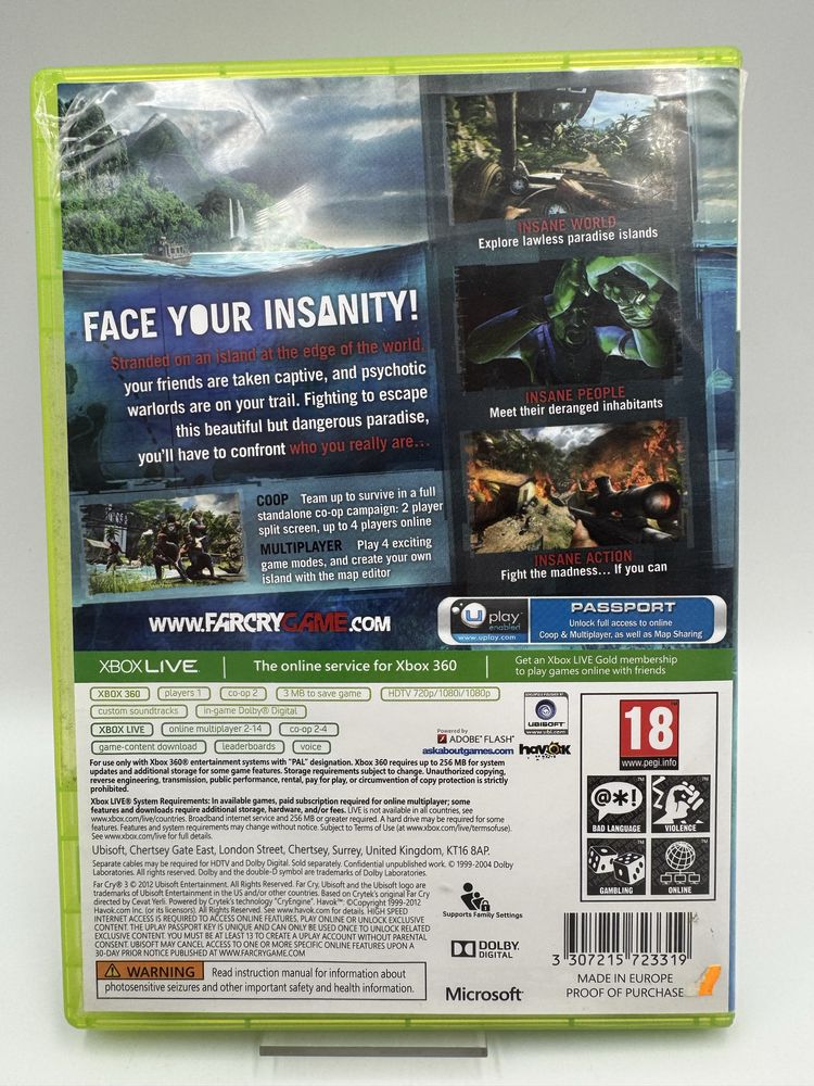 FarCry 3 Xbox 360 Gwarancja