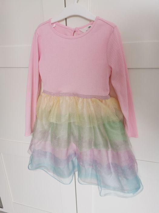Sukienka tiulowa jednorożec H&M 110/116