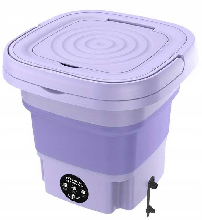Mini pralka turystyczna składana przenośna automatyczna wirówka 8l