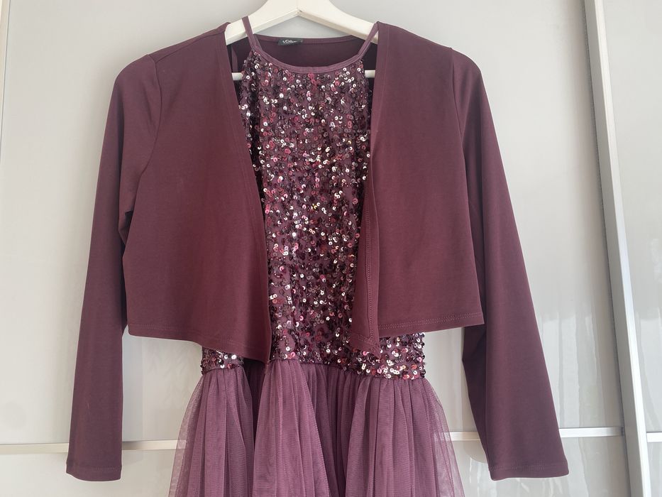 Sukienka Maya Deluxe rozmiar 38 koktajlowa wieczorowa wesele cekiny