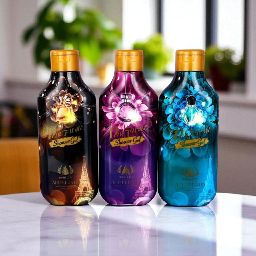 Perfumowany żel pod prysznic Tree City 500 ml z keratyną