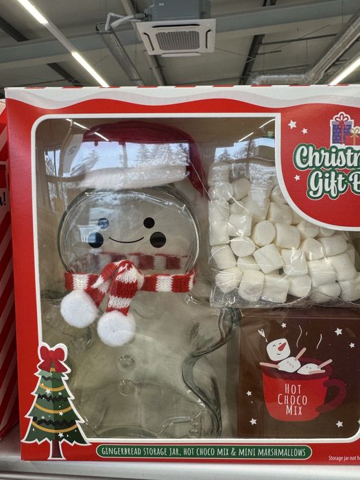 Подарунковий набір Christmas gift box,набір склянка і какао,маршмеллов