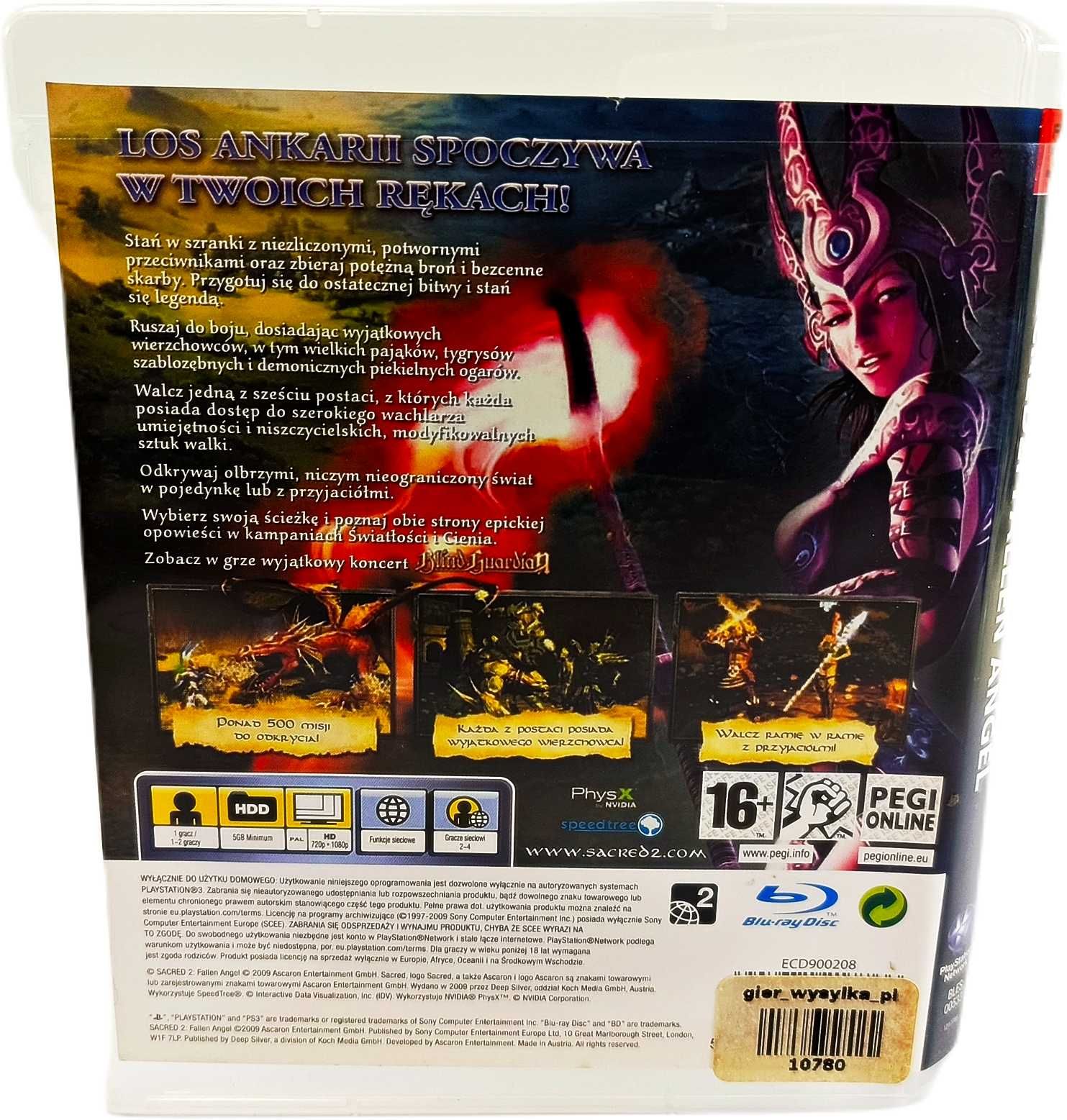 Gra Sacred 2: Fallen Angel Sony PlayStation 3 (PS3)