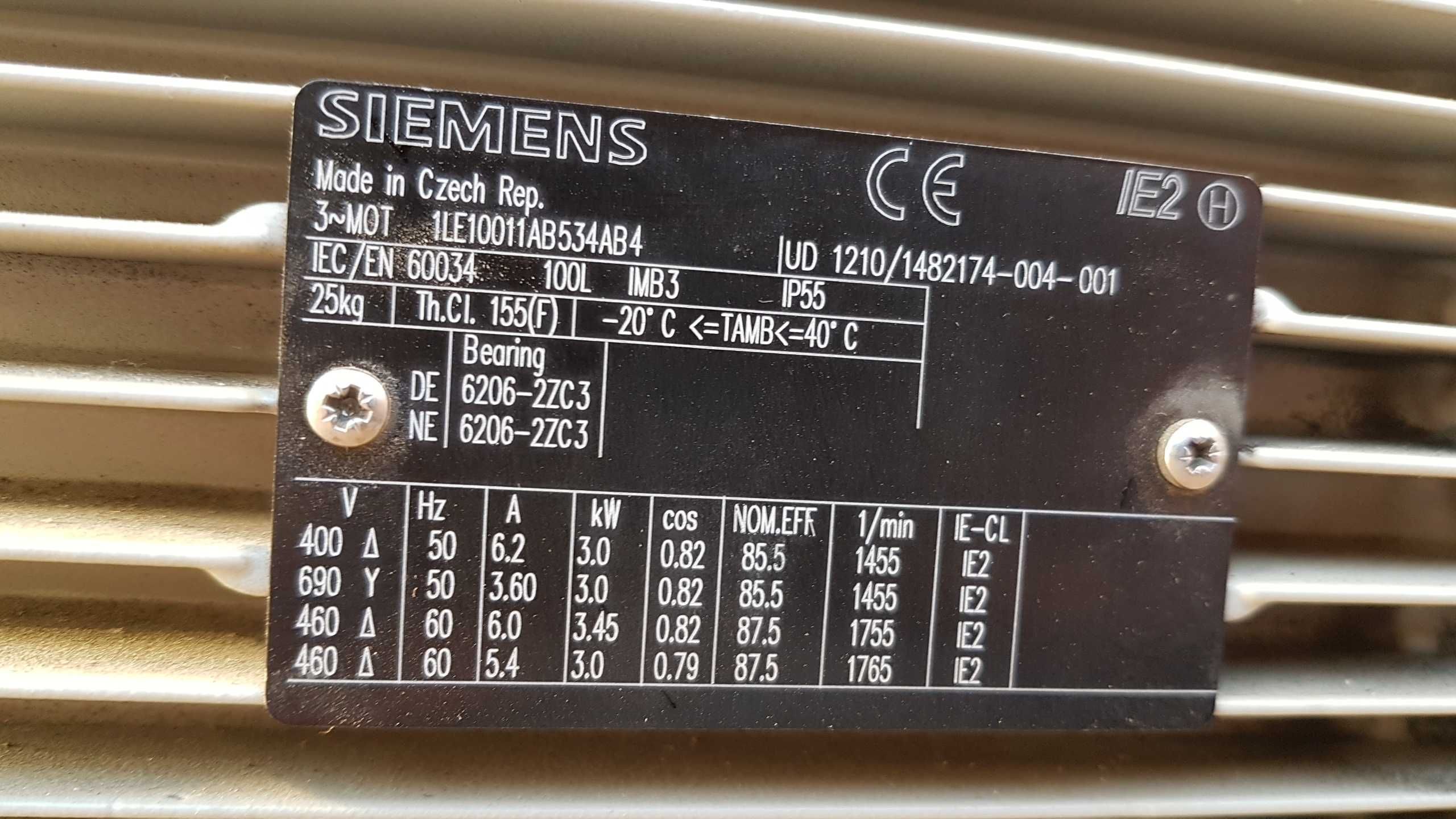 Silnik Siemens 3-FAZOWY 3,0 kW 1455obr/min