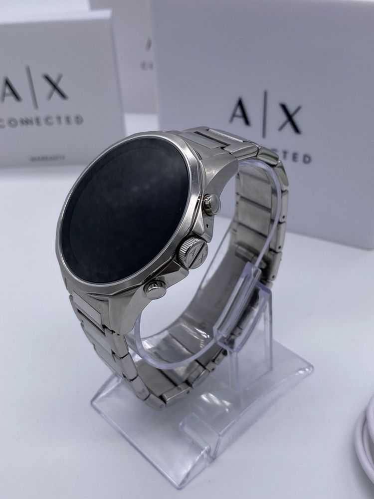 Zegarek Smartwatch męski Armani Exchange AXT2000 Srebrny Google Pay