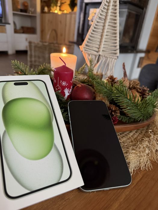 Iphone 15 plus bardzo dobry stan kolor zielony